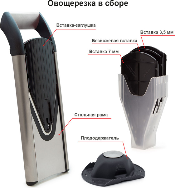 Изображение товара Овощерезка ручная Borner Профи 3600560 (черный)