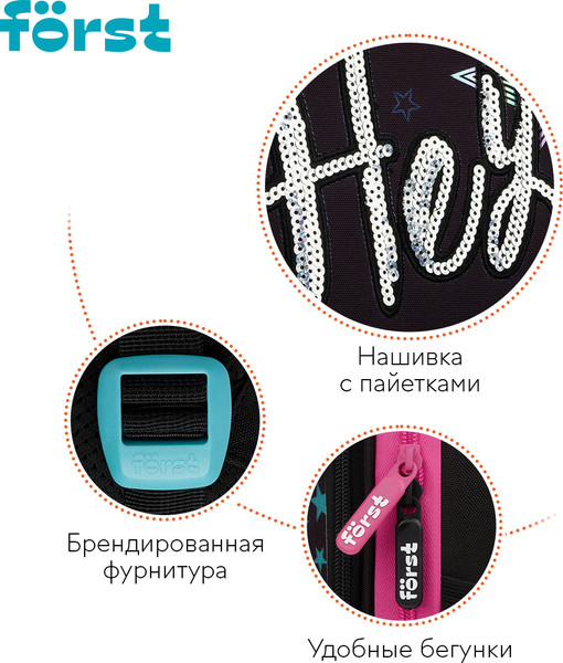 Изображение товара Школьный рюкзак Forst F-Top. Hey! / FT-RY-012511