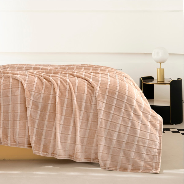 Изображение товара Плед Karven Фланель Евро / PL016 CUTTING v1/Champagn