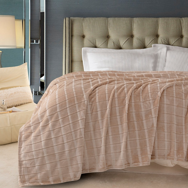 Изображение товара Плед Karven Фланель Евро / PL016 CUTTING v1/Champagn