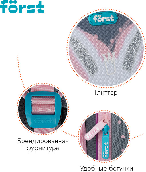 Изображение товара Школьный рюкзак Forst F-Light. Little Friend / FT-RY-062509