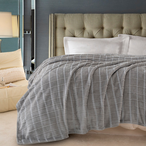 Изображение товара Плед Karven Фланель Евро / PL016 CUTTING v3/Grey