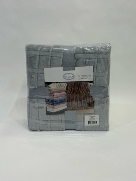 Изображение товара Плед Karven Фланель Евро / PL016 CUTTING v3/Grey