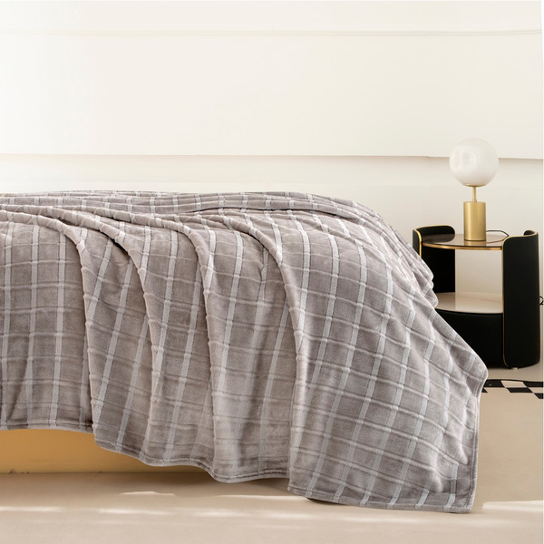 Изображение товара Плед Karven Фланель Евро / PL016 CUTTING v3/Grey