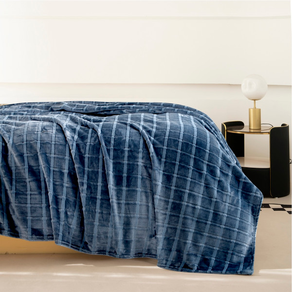 Изображение товара Плед Karven Фланель Евро / PL016 CUTTING v4/Blue