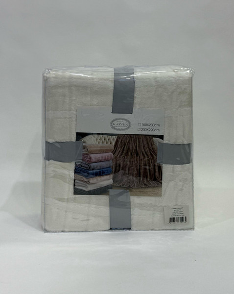 Изображение товара Плед Karven Фланель Евро / PL016 CUTTING v6/Cream