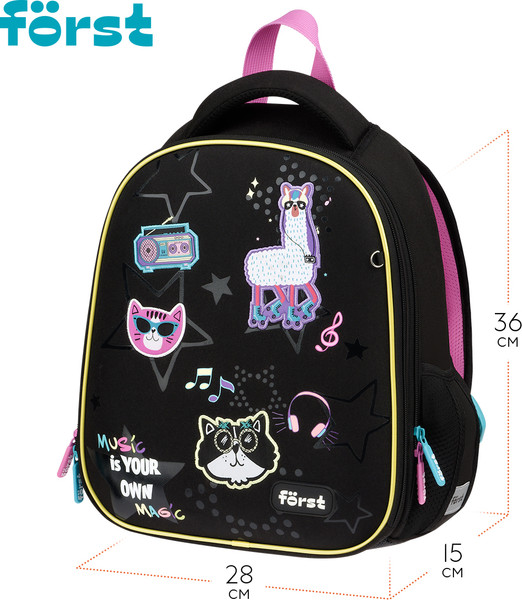 Изображение товара Школьный рюкзак Forst F-Top. Disco Lama / FT-RY-012509