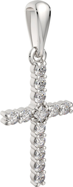 Изображение товара Комплект ювелирных украшений из серебра ZORKA Крестики (кольцо 0105007.REL р.18, крестик 0440294.ZZ, серьги 0361503/1, браслет 0670064.02 18см)