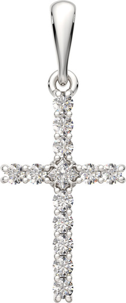 Изображение товара Комплект ювелирных украшений из серебра ZORKA Крестики (кольцо 0105007.REL р.18, крестик 0440294.ZZ, серьги 0361503/1, браслет 0670064.02 18см)