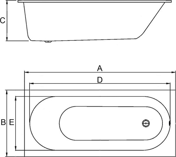 Изображение товара Ванна акриловая Alba Spa Supreme 180x80