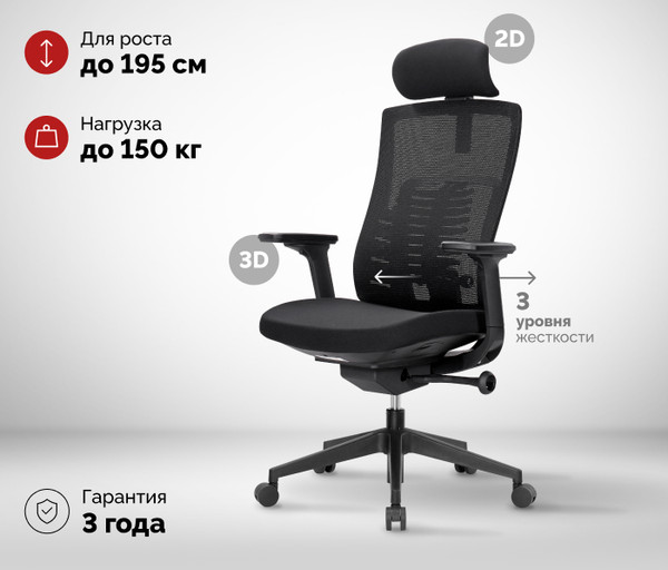 Изображение товара Кресло офисное Sparx Raze FT-5 (черный)