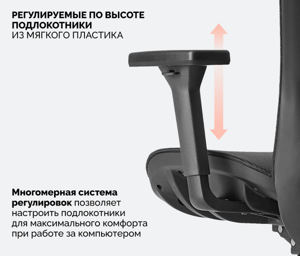 Изображение товара Кресло офисное Sparx Fansil Plus FX-22 (черный)