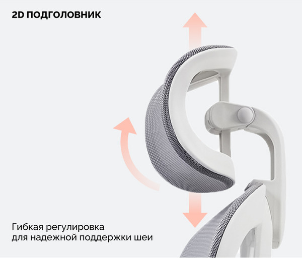 Изображение товара Кресло офисное Sparx Pillow FX-18 (белый/серый)