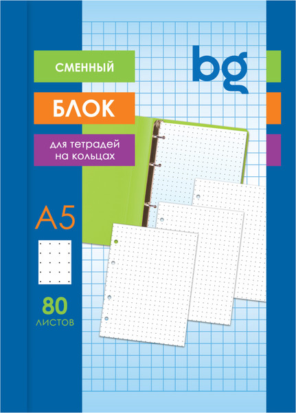 Изображение товара Сменный блок листов BG СБ5ту80 12356 (80л, белый)