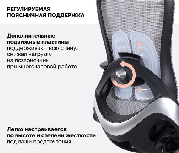 Изображение товара Кресло офисное Sparx Enigma Plus FT-14-1 (черный/темно-серый)