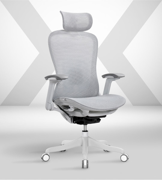 Изображение товара Кресло офисное Sparx Enigma Plus FT-3 (белый/серый)