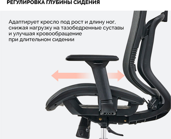 Изображение товара Кресло офисное Sparx Ghost Plus FX-16 (черный)