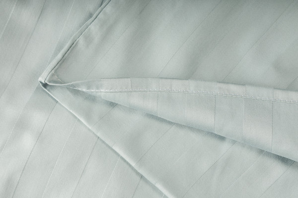 Изображение товара Комплект постельного белья Блакiт Страйп-сатин 2сп 50х70 / 4249/1 14-4504 (серо-бирюзовый)