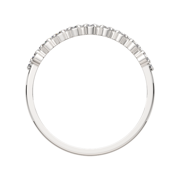 Изображение товара Комплект ювелирных украшений из белого золота ZORKA С бриллиантами (браслет 6D0005.14K.W 18см, серьги 3D0092.14K.W, кольцо 2D00373.14K.W.ZZ р.16)