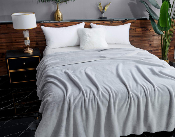 Изображение товара Покрывало Sofi de Marko София 220x240 / Пл-Сс018-220x240 (светло-серый 1)