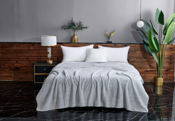 Изображение товара Покрывало Sofi de Marko София 220x240 / Пл-Сс018-220x240 (светло-серый 1)