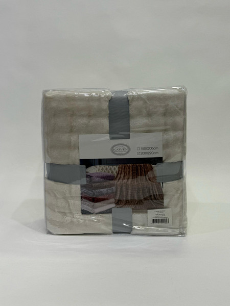 Изображение товара Плед Karven Велсофт 1.5сп / PL 011 SOLID BUBBLE v5/Beige