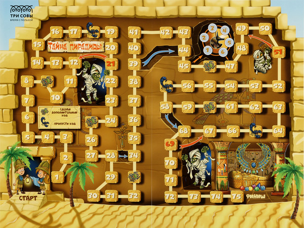 Изображение товара Настольная игра Три совы Ходилка-бродилка. Тайна пирамиды / НИ_55531