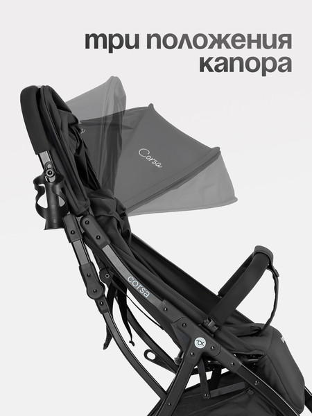 Изображение товара Детская прогулочная коляска Tomix Corsa / S5506 (Black)