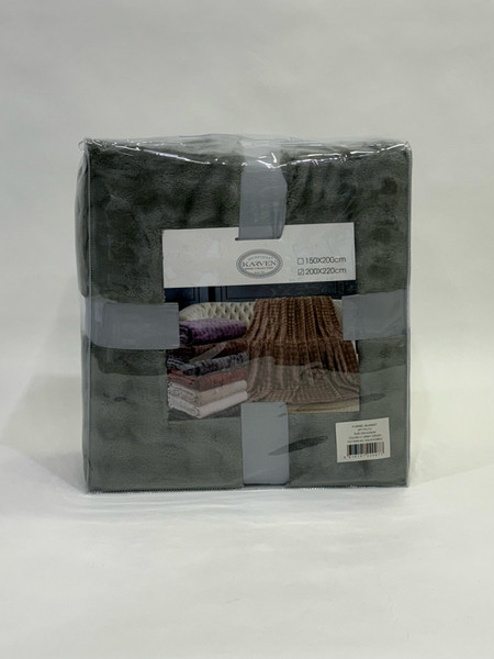 Изображение товара Плед Karven Фланель 1.5сп / PL 011 SOLID BUBBLE v7/Army Green