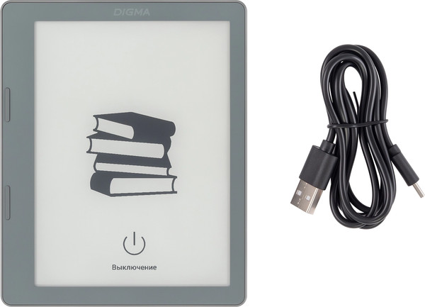 Изображение товара Электронная книга Digma E2 5.83 E-Ink (светло-серый)