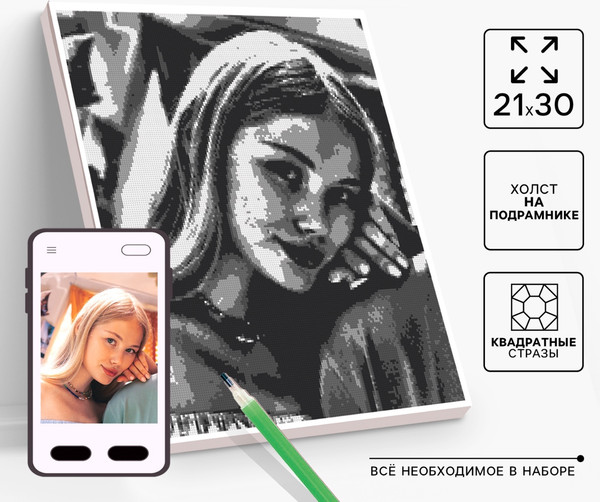 Изображение товара Набор алмазной вышивки Школа талантов Gray / 10699405