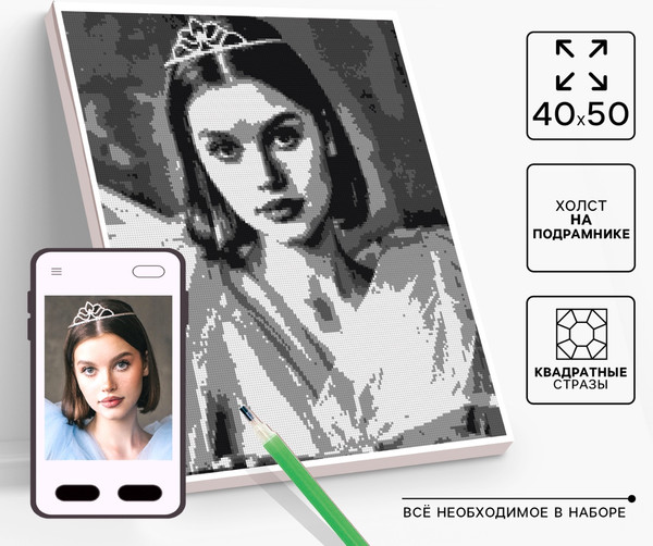 Изображение товара Набор алмазной вышивки Школа талантов Gray / 10699412
