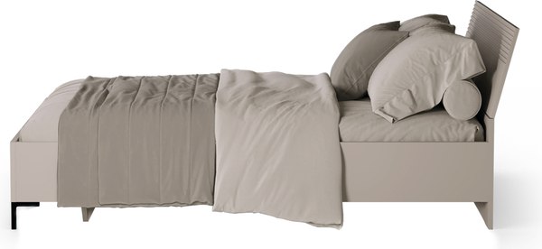 Изображение товара Полуторная кровать Black Red White Domenica LOZ140х200 М (глиняный серый/глиняный серый)