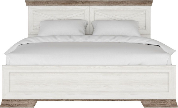 Изображение товара Двуспальная кровать Black Red White Marselle LOZ160х200_S М (ясень снежный/дуб сонома темный/ясень снежный)