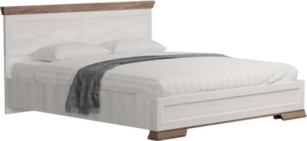 Изображение товара Двуспальная кровать Black Red White Marselle LOZ160х200_S М (ясень снежный/дуб сонома темный/ясень снежный)