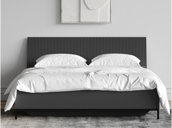 Изображение товара Полуторная кровать Black Red White San Gimignano LOZ140х200 Д (антрацитовый/антрацитовый/готика)