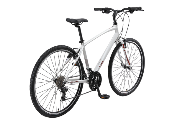 Изображение товара Велосипед STARK Terros 28.2 V 2024 (18, белый матовый/красный/серый, разобранный, в коробке)