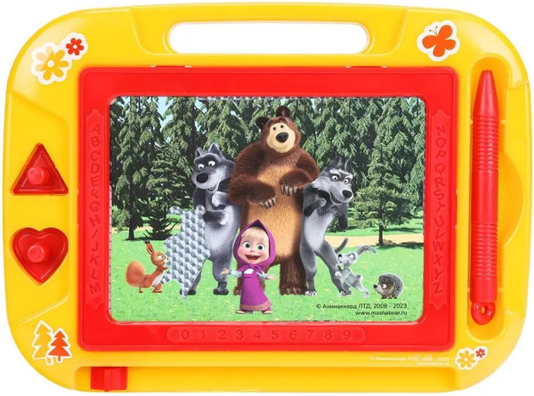 Изображение товара Доска для рисования Играем вместе Маша и Медведь / HS8006KSMB