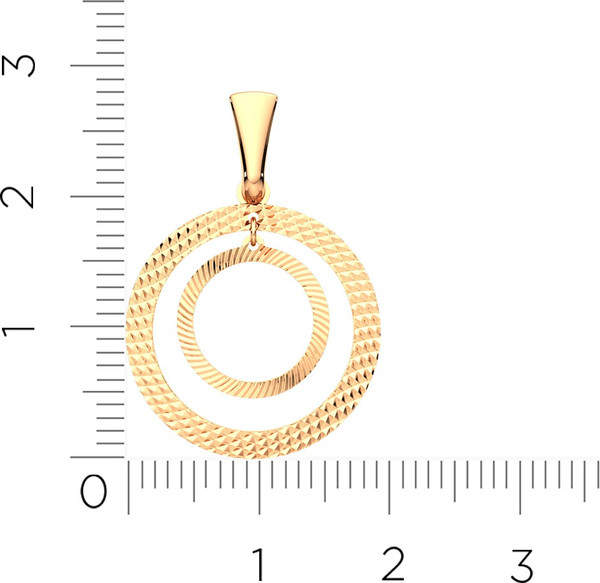 Изображение товара Комплект ювелирных украшений из розового золота ZORKA С алмазной резкой (цепочка 512076Г.030.14K.R 45см, серьги 3900111.14K.R.ZZ, подвеска 400060)