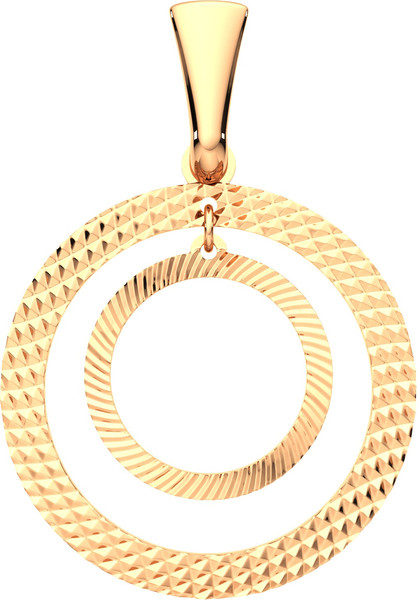 Изображение товара Комплект ювелирных украшений из розового золота ZORKA С алмазной резкой (цепочка 512076Г.030.14K.R 45см, серьги 3900111.14K.R.ZZ, подвеска 400060)