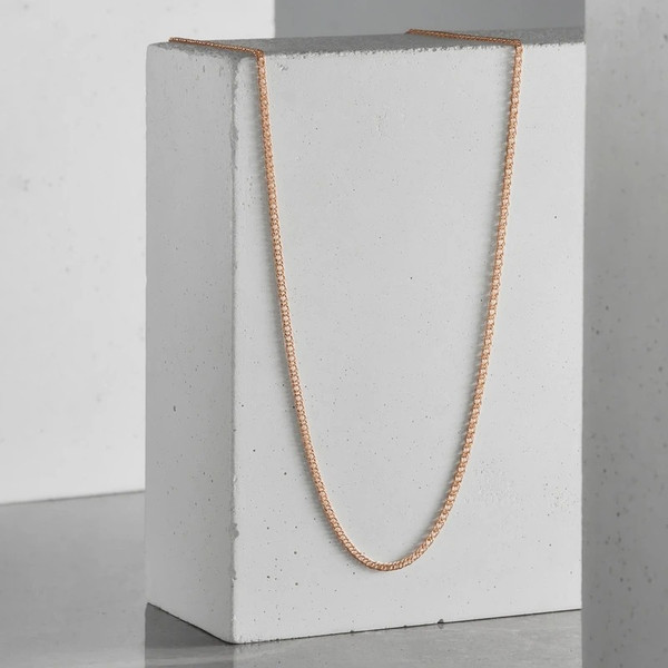 Изображение товара Комплект ювелирных украшений из розового золота ZORKA С алмазной резкой (цепочка 512076Г.030.14K.R 45см, серьги 3900111.14K.R.ZZ, подвеска 400060)