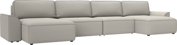 Изображение товара Диван П-образный Лига Диванов Лига-048 / 128339 (рогожка амур бежевый)