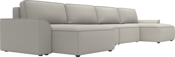 Изображение товара Диван П-образный Лига Диванов Лига-048 / 128339 (рогожка амур бежевый)