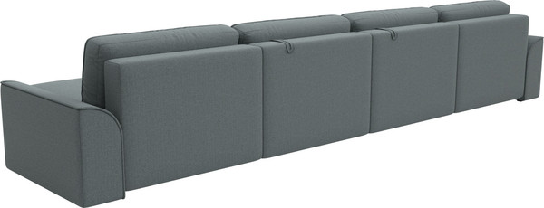 Изображение товара Диван П-образный Лига Диванов Лига-048 лонг / 128341 (рогожка амур серый)