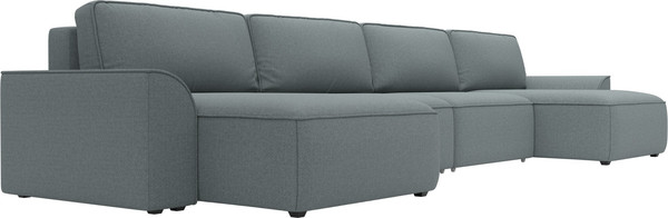 Изображение товара Диван П-образный Лига Диванов Лига-048 лонг / 128341 (рогожка амур серый)