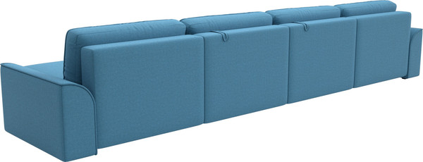 Изображение товара Диван П-образный Лига Диванов Лига-048 лонг / 128342 (рогожка амур голубой)