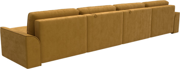 Изображение товара Диван П-образный Лига Диванов Лига-048 лонг / 128344 (велюр желтый)
