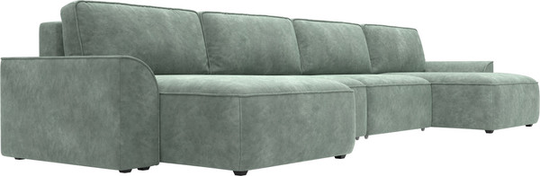 Изображение товара Диван П-образный Лига Диванов Лига-048 лонг / 128346 (велюр зеленый)