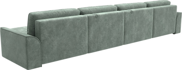 Изображение товара Диван П-образный Лига Диванов Лига-048 лонг / 128346 (велюр зеленый)
