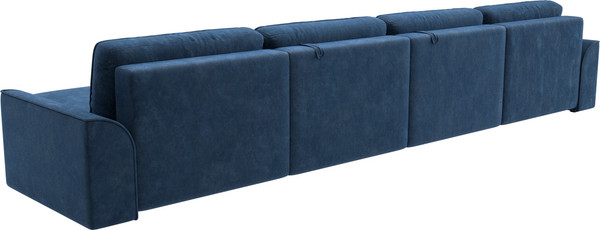 Изображение товара Диван П-образный Лига Диванов Лига-048 лонг / 128347 (велюр синий)
